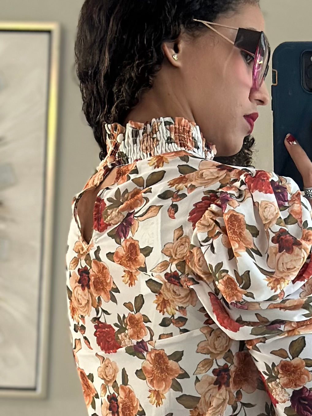 Alejandra Flower Print Blouse