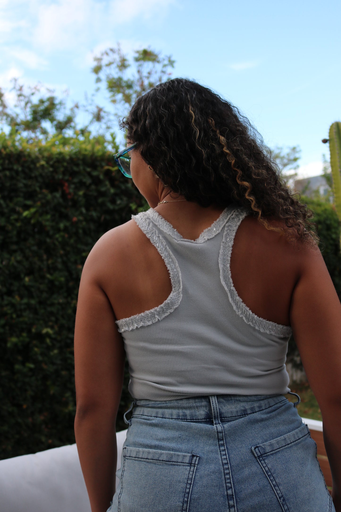 Sequin Tank Top