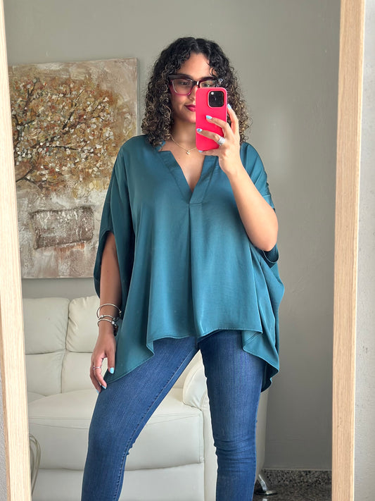 V neck Wide Blouse