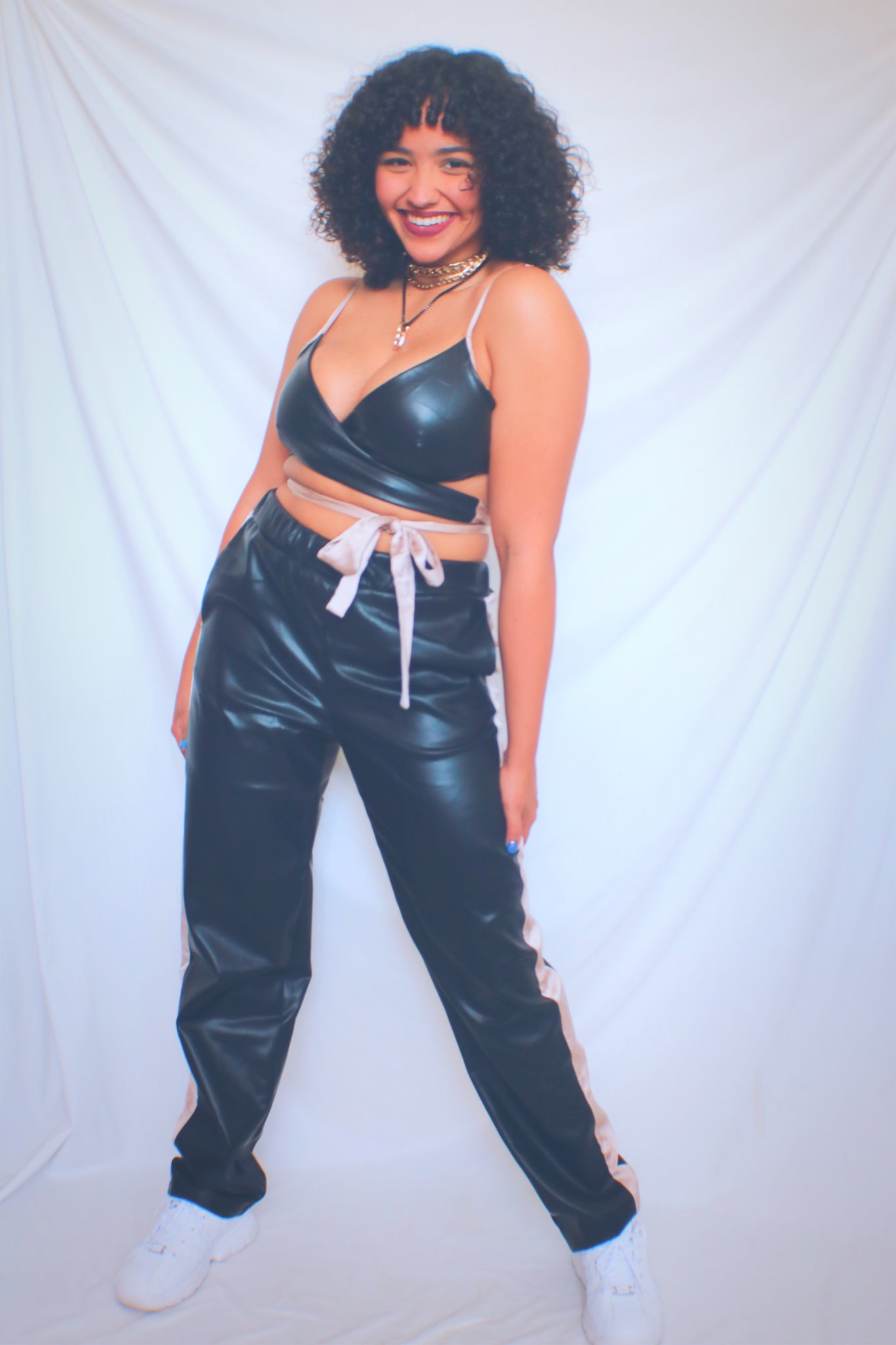 Leather Two Piece Set